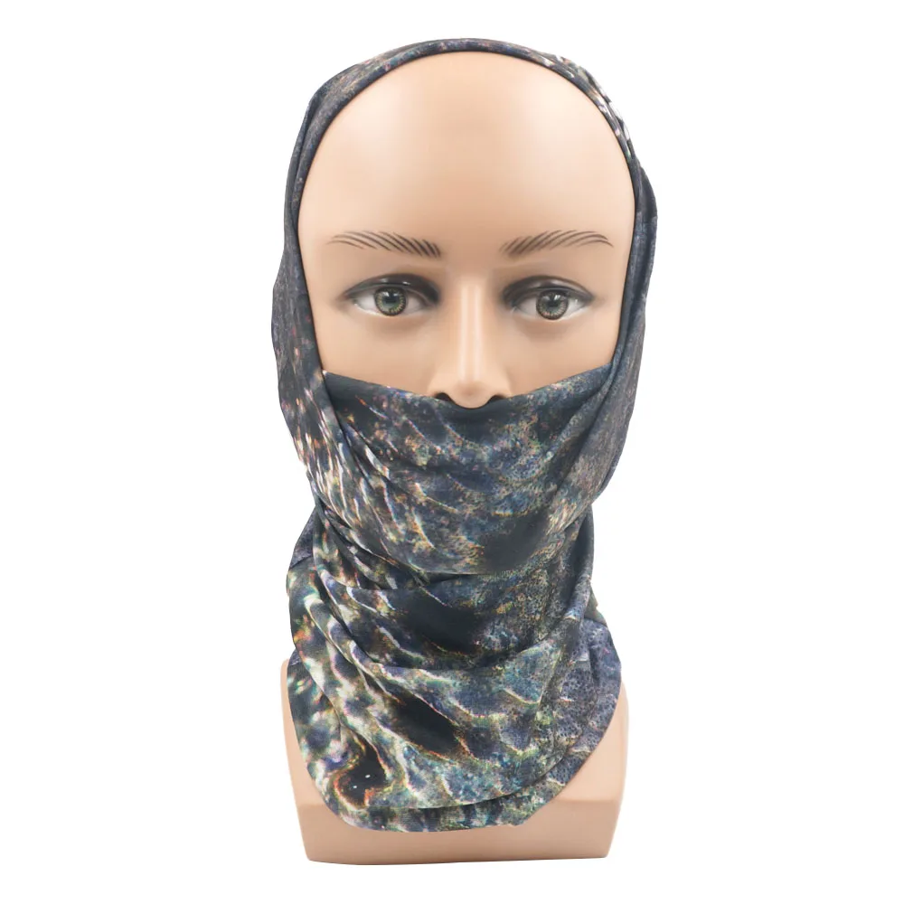 Animal Neck Fish Tube Gaiter for Hiking Cycling Running UV Sun Protection Face Bandana Headband for Women Men Neck Bandanas