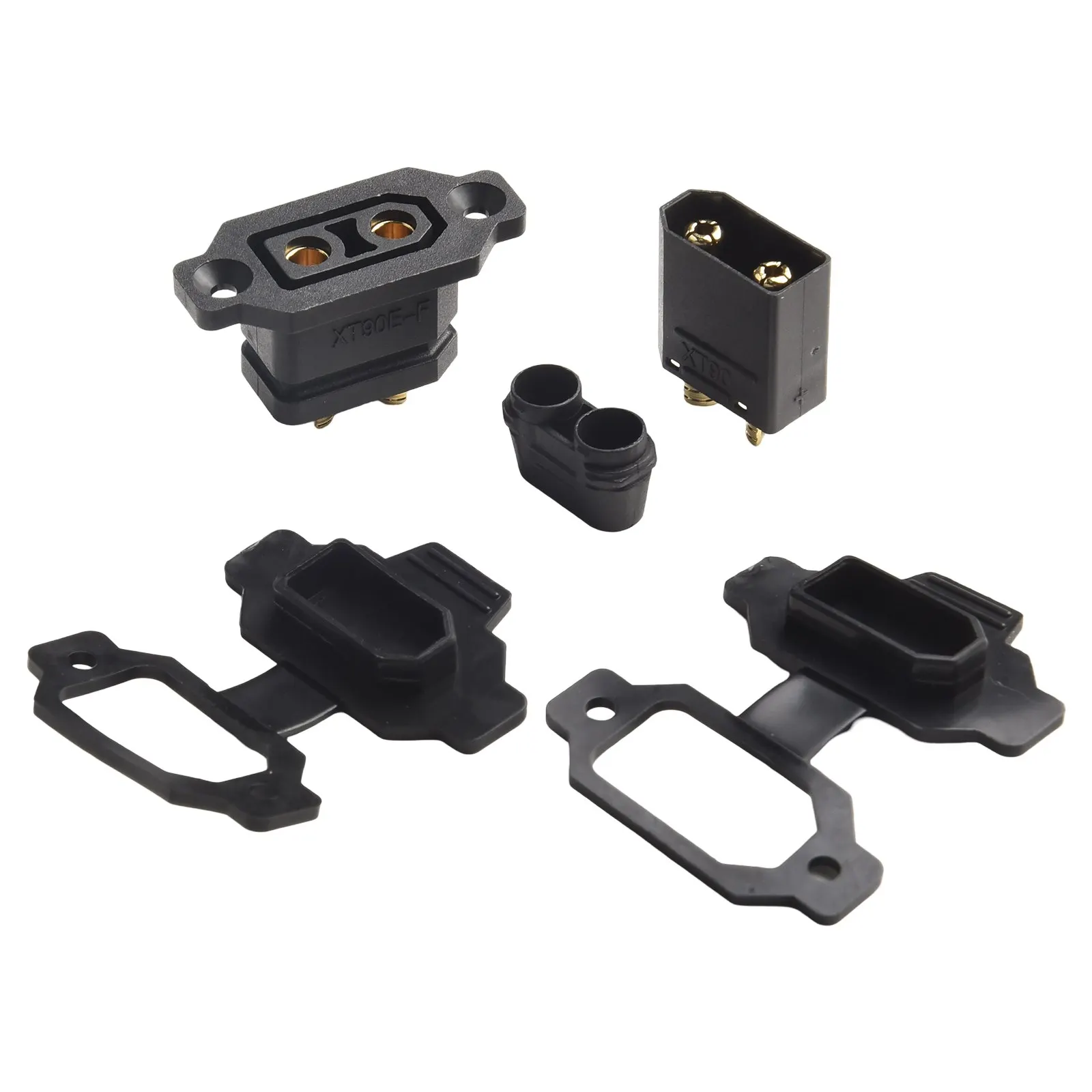 XT90E Fixed Base Charging Port for Lithium Battery Systems in Electric Scooters E-Bikes and Low-Voltage DC Power Distribution