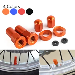 Motocross Valve Cap For CRF 250R 450R 250X 450X 250 450 450RX 250RX CR 125 250 CR250 Dirt Bike Rim Lock Nuts Bolts Spacer