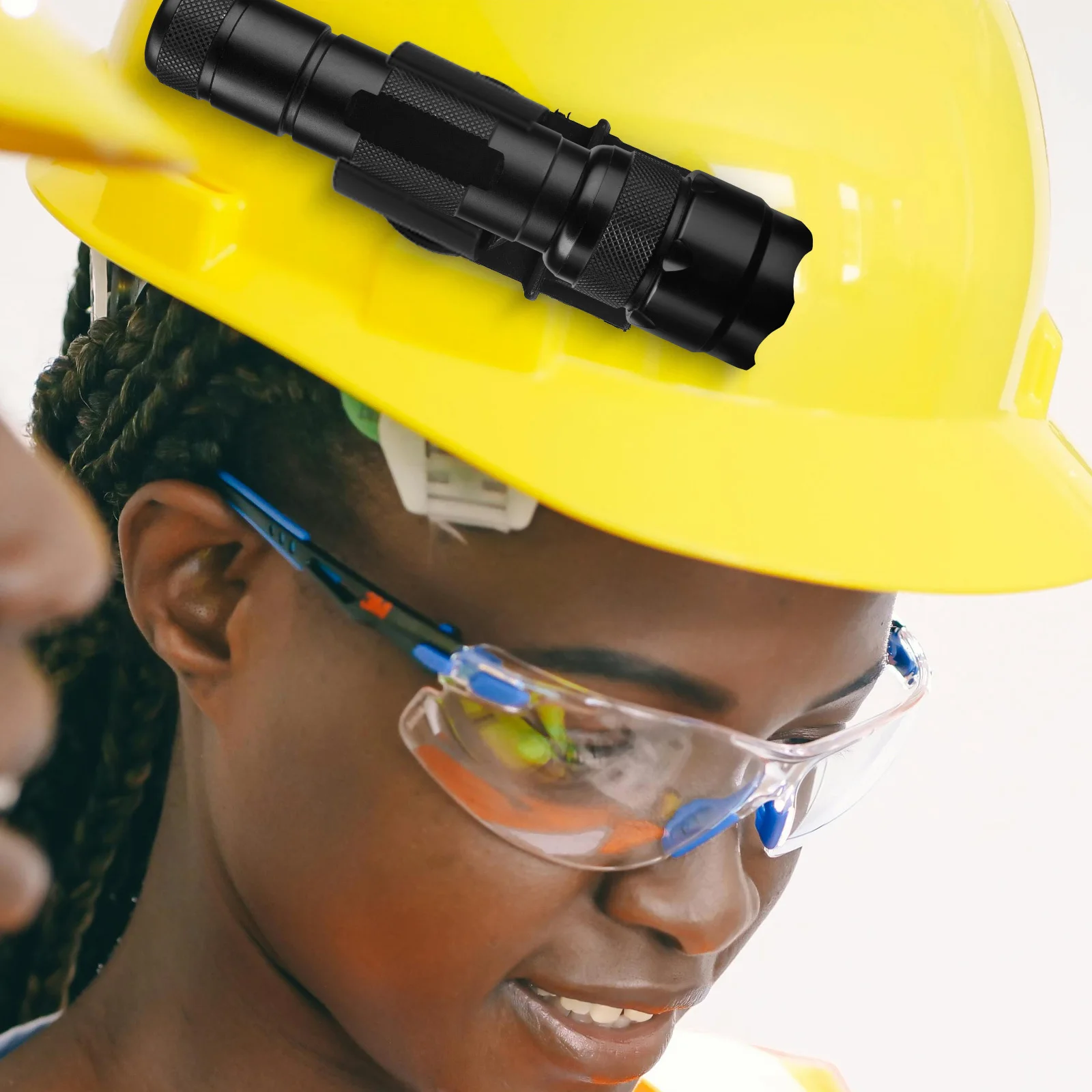 مشبك للمصابيح الأمامية للقبعة الصلبة، حامل مصباح يدوي متعدد الوظائف، مصباح أمامي آمن خفيف الوزن ومتين #6