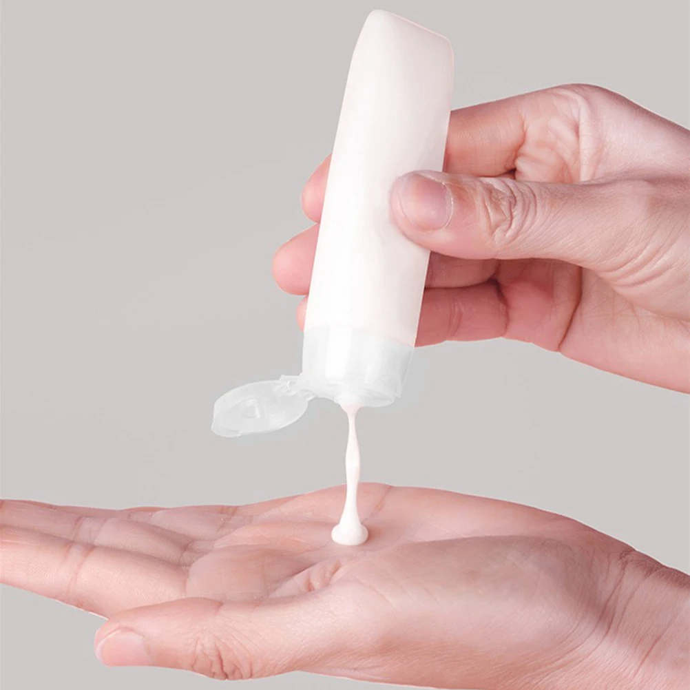 

12pcs Bottles Refillable Squeeze Travel Tubes Leak-Proof Portable Empty Lotion Containers Skincare Cream Facial