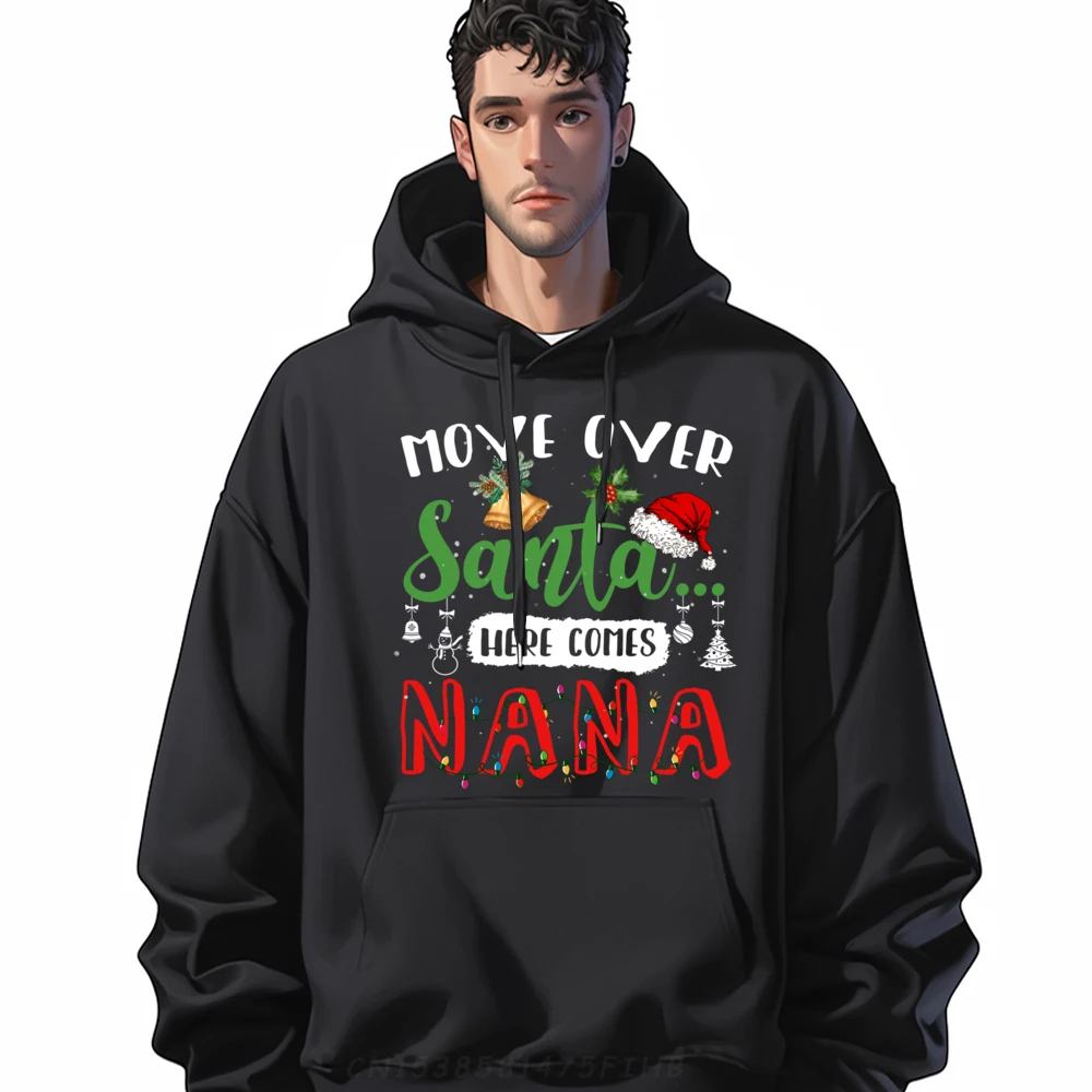 Noel Bells Presents Lights Move Over Santa Here Comes Nana Men Clothes New In Tops & Tees Group