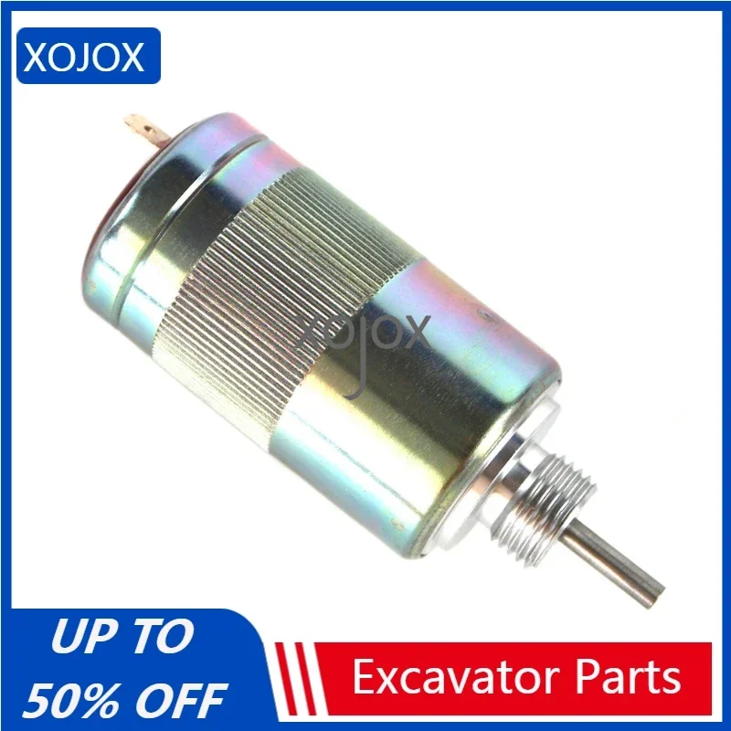 XOJOX Excavator Parts For 185206085 185206083 Cs2610 630300 12v Stop Solenoid For Perkins Case 100 Series Engine Shibaura