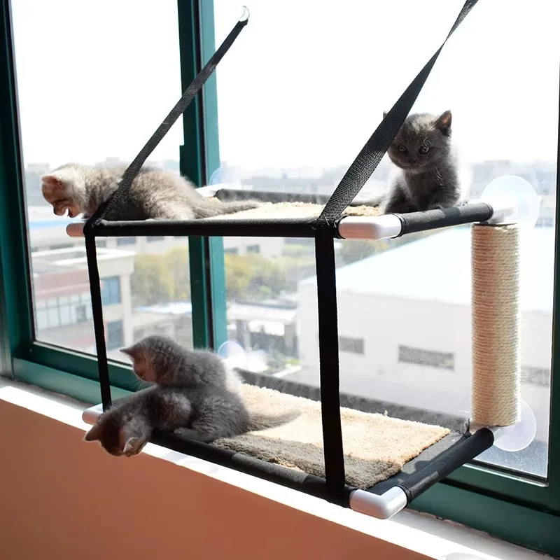 

Indoor Sturdy Hanging Wall Seat Mounted Cat Window Perch Hommock for Cat Relaxing