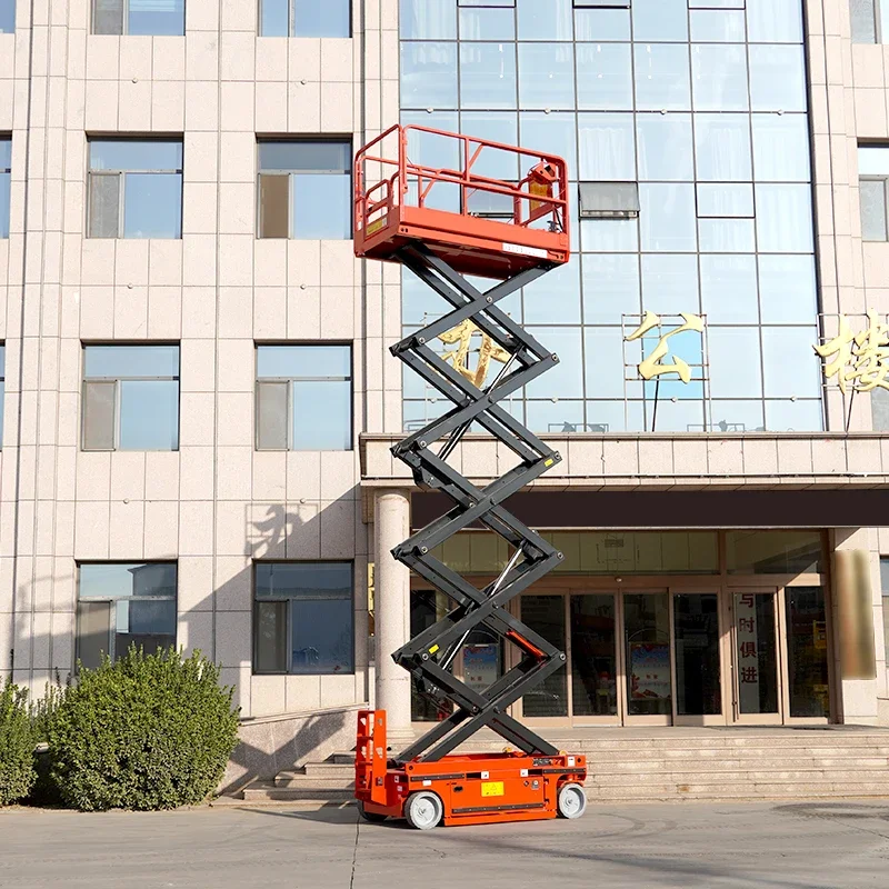 Hydraulic Automatic Battery Powered Scissor Lift Electric Scaffolding Man Lift Hydraulic Pump Scissor Lift Whole Work Platform