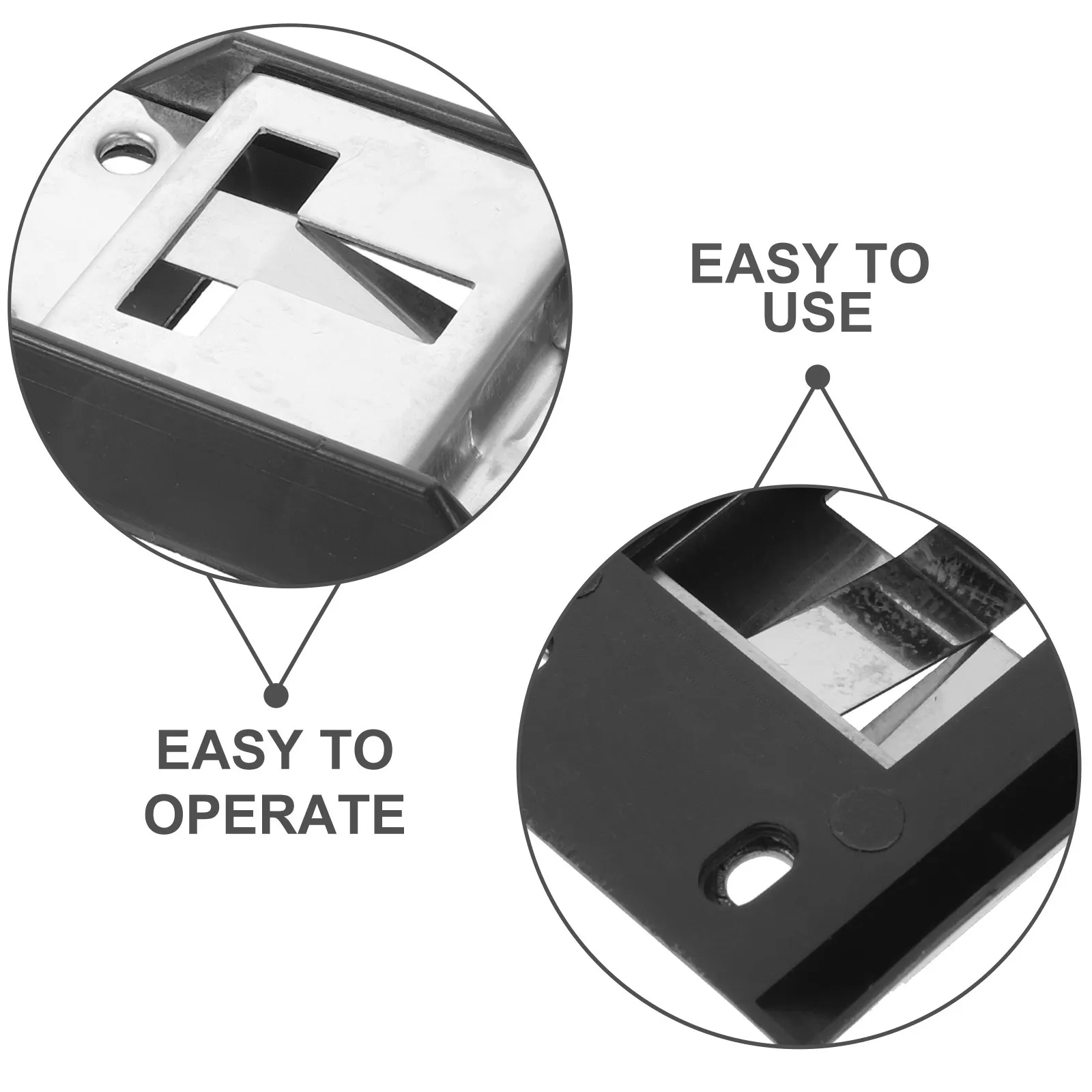 Heavy Duty Truck Door Latch Base Stainless Steel for Cargo Trailer Rear Carriage Door Lock Catch Plate Utility Box Trailer