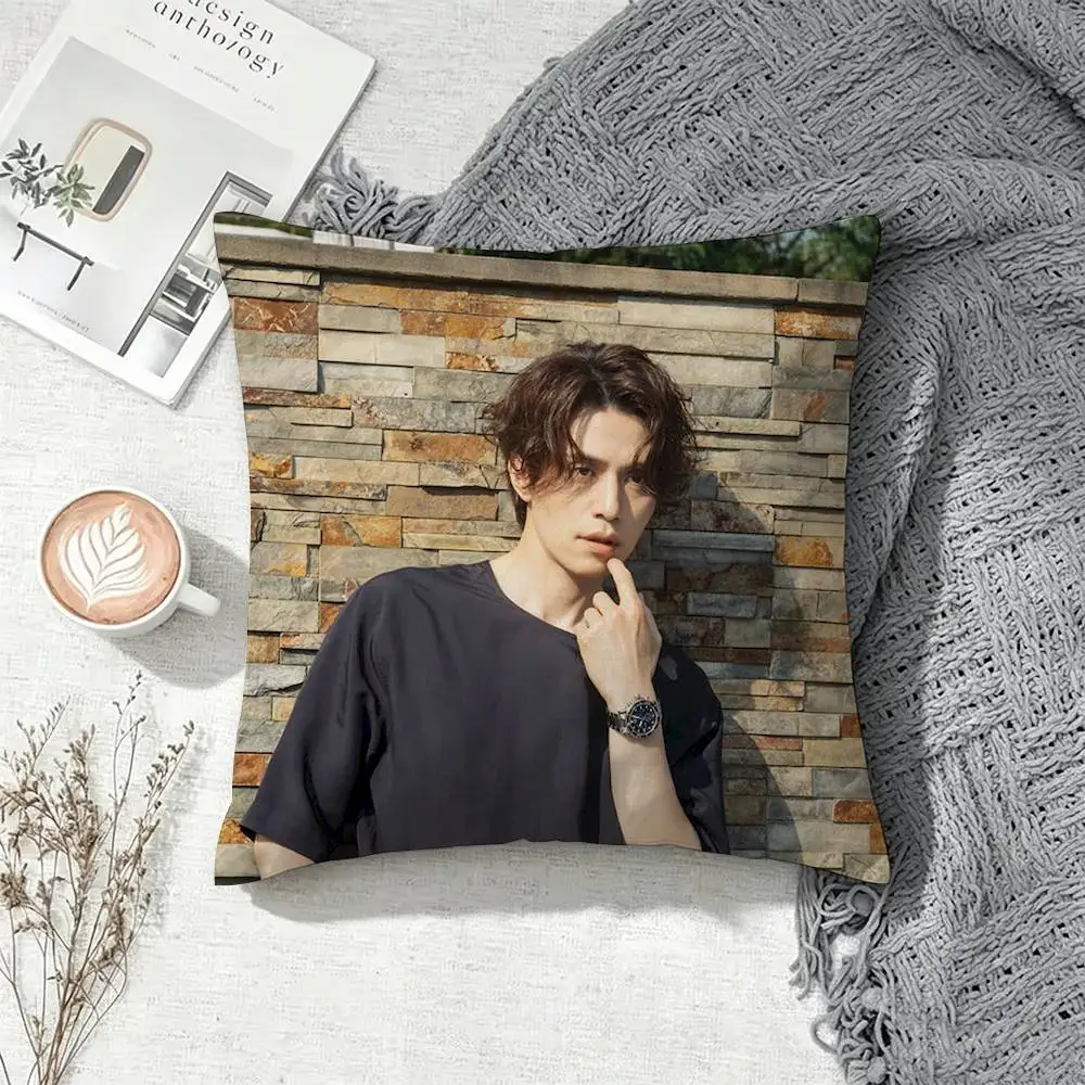 Korean Actor Lee Dong-wook  Square Double-Sided Printed Pillow Case Sofa Cushion Cover Bedroom Bedside Decor