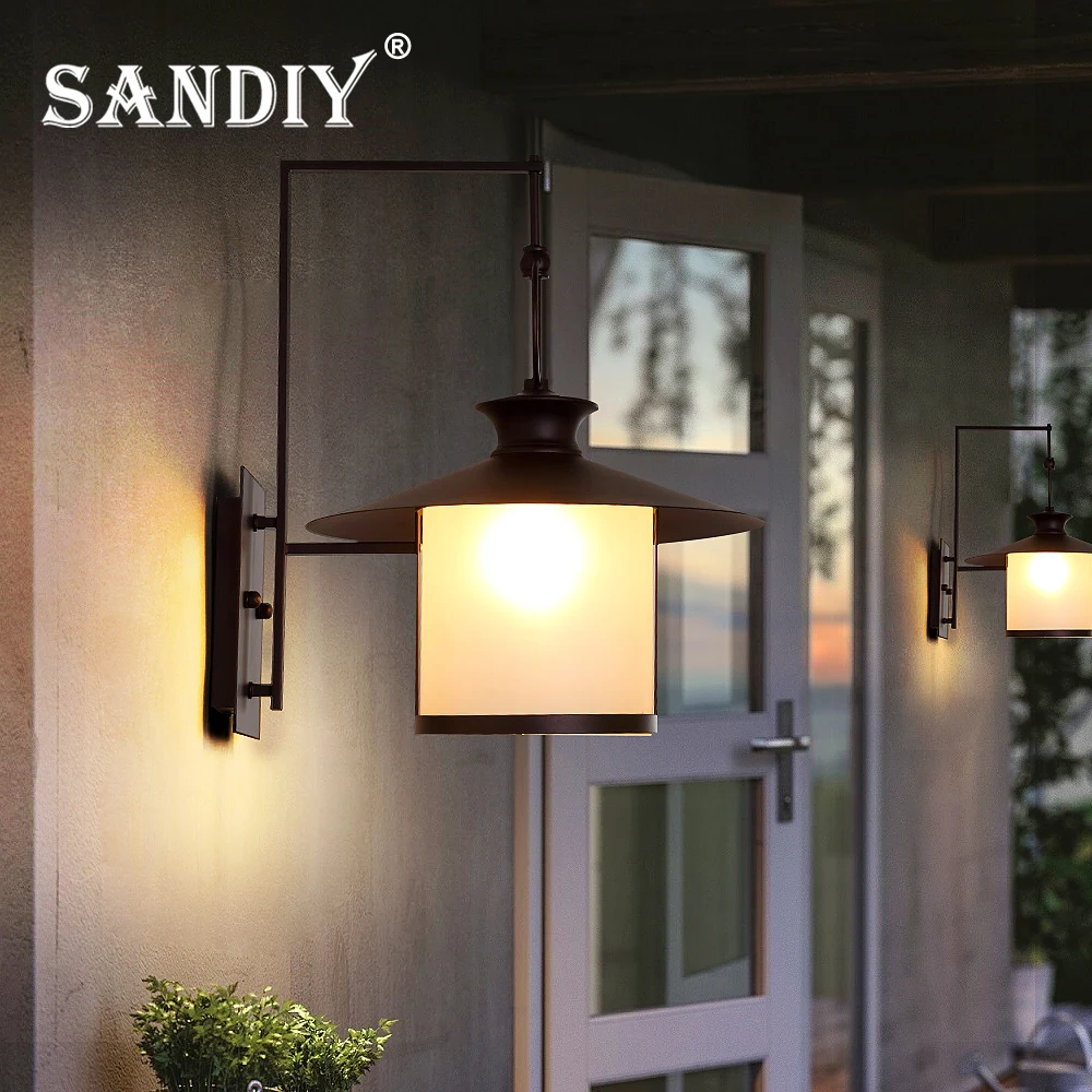 

Garden Wall Lamps Outdoor Exterior Light Fixture European Retro IP65 Waterproof LED for House Porch&Corridor Gateway&Gate Patio