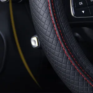 Auto Lenkrad Anti -Slip -Abdeckung Atmungsaktives Schutzabdeckung für 37 bis 39 cm Lenkradschutz -Protektor -Auto -Stylingzubehör 6 Hauptverkaufszubehör für legales Auto - №6