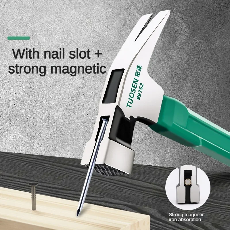 Carbon Steel Professional Hammer Multi-functional Hardware Tool Hammer Magnetic Claw Hammers Non-slip Carpentry Hand Tools