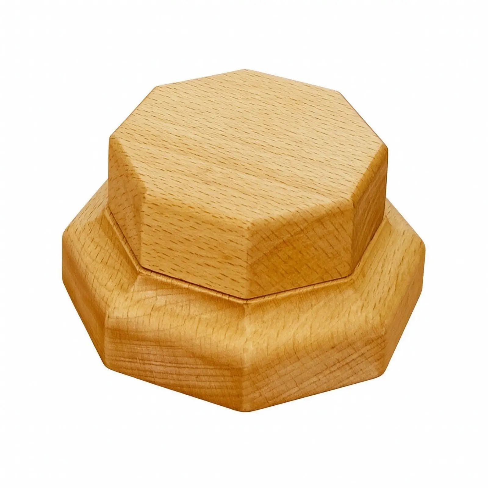 Wooden Display Riser Stand Beechwood Tiered Pedestal for Tea Ware Decorations Tabletop Shelf Arrangement