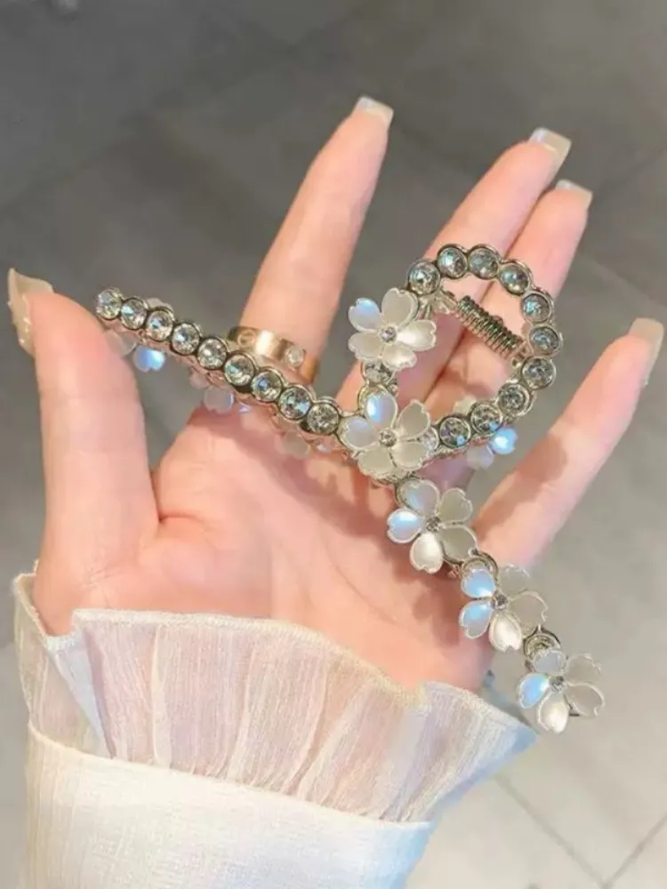 

Pince à cheveux en alliage de diamant muguet pour femme, pince à cheveux de haute qualité