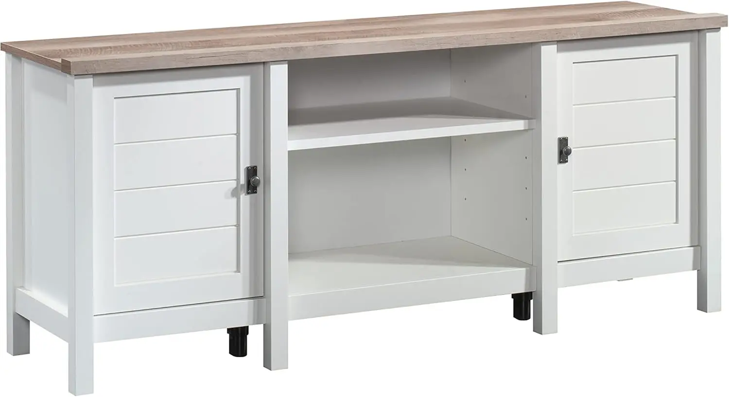 

Cottage Road TV Credenza with Doors, for TV's up to 65", Soft White Finish