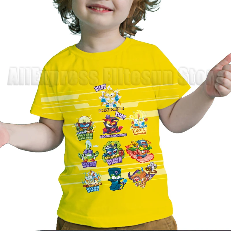 SuperThings 10 Rescue Force 3D T Shirt Superzings Kids Casual T-shirt Kawaii O-Neck Boy Girl Unisex Clothes Tshirt Tops