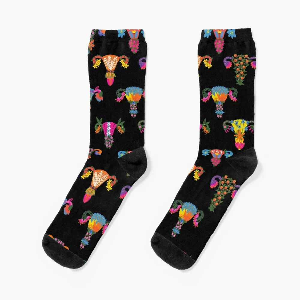 

Uterus and ovaries Pattern Galore Socks Fun socks Run Men cycling socks