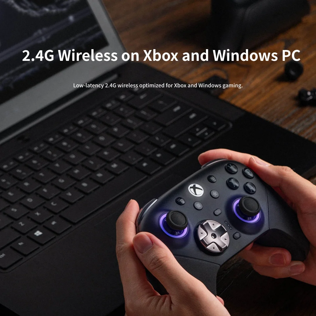 8BLTDO Ultimate 3E Wireless Controller Set for Xbox One Series TMR Joystick Micro Motion Cut Trigger 2.4G Gamepad for Xbox/PC