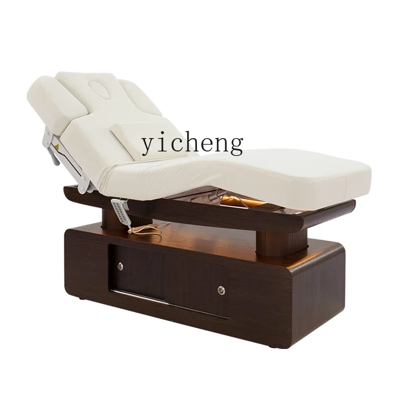 

ZWS. Electric multi-function lift heating high-end spa bed micro-plastic massage bed