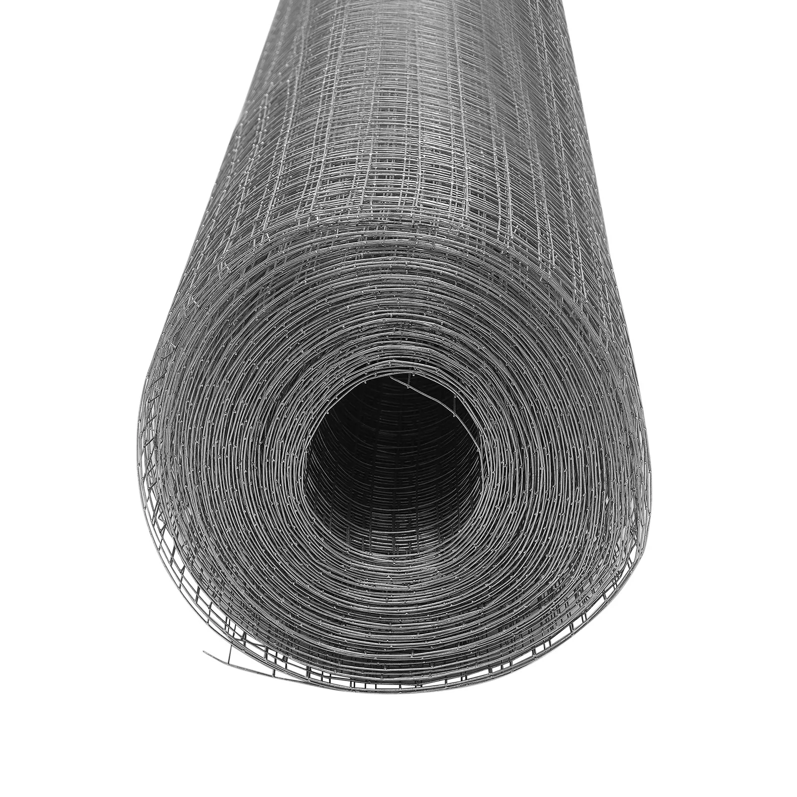 48in*100ft Galvanized After Welding Square Chicken Wire Fence Mesh Roll Raised Garden Bed Plant Supports Poultry Netting