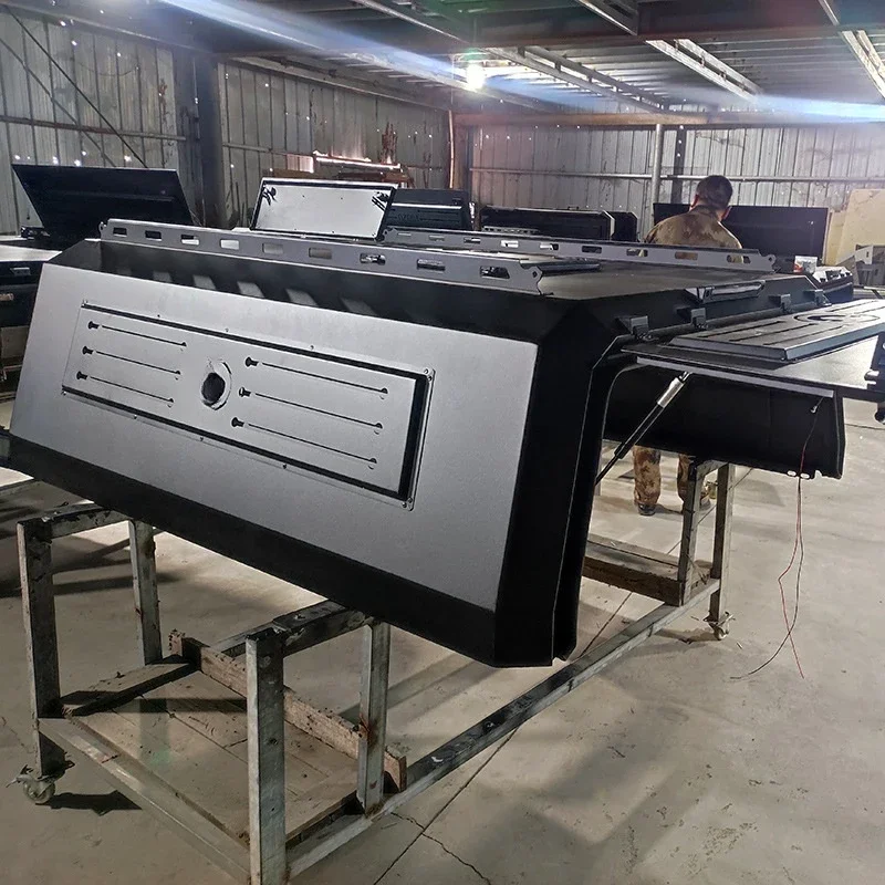 High Quality Full Welded Single Door High Profile Waterproof Cargo Box Rear Cover for Pickup Truck