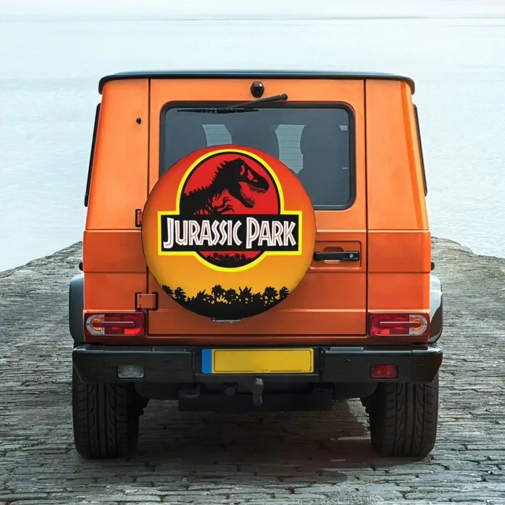 Maßgefertigter Jurassic Park Reserverad-Schutz 4WD 4x4 RV Sci-Fi Dinosaurier für Toyota RAV4 Prado 14" 15" 16" 17" Zoll – Detail 23