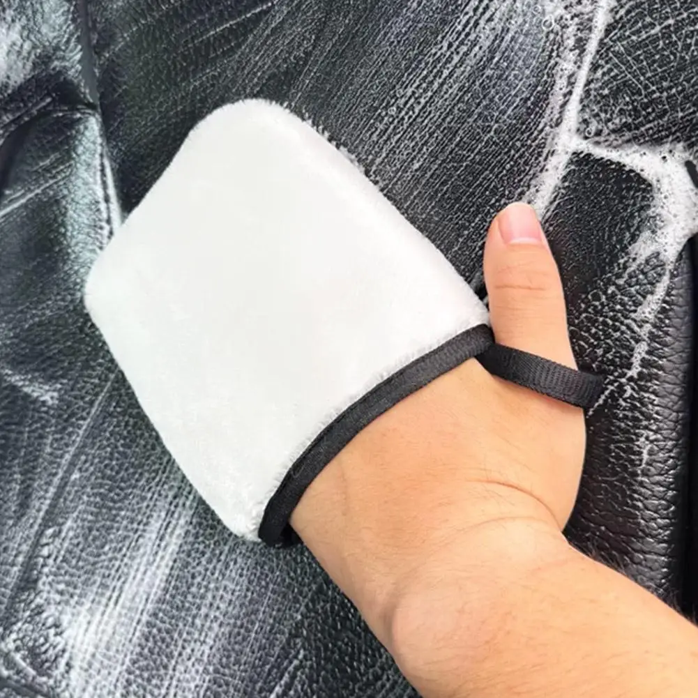 Car Interior Cleaning Glove Three Texture Coral Fleece Brush Hand Wash Tool For Car Seats Windows