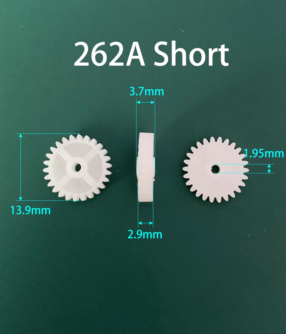 262A Short 0.5M Gears Modulus 0.5 26 Teeth Hole 2mm Tight Plastic Gear Disc DIY Model Toy Accessories