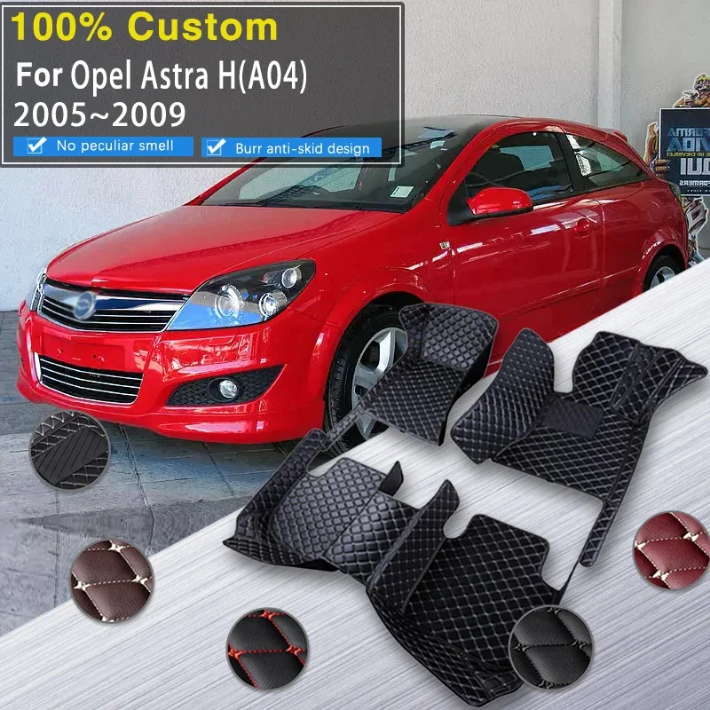 

3D RHD Car Floor Mats For Opel Vauxhall Astra H A04 2005~2009 Waterproof Tapis De Sol Voiture Car Mats Floor Decoration Car Acce