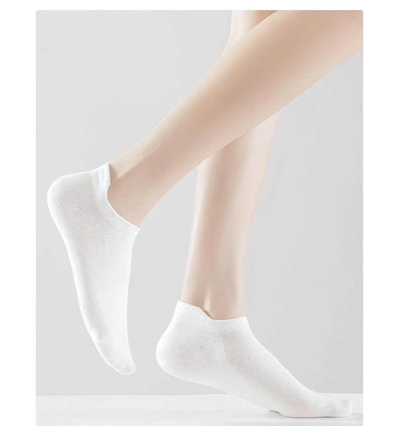6 Paar kurze Damensocken aus Baumwolle, rutschfeste Knöchel-Bootssocken, atmungsaktive, lässige Sportsocken für Damen, Sommer, dünne, niedrig geschnittene Socken – Detail 7