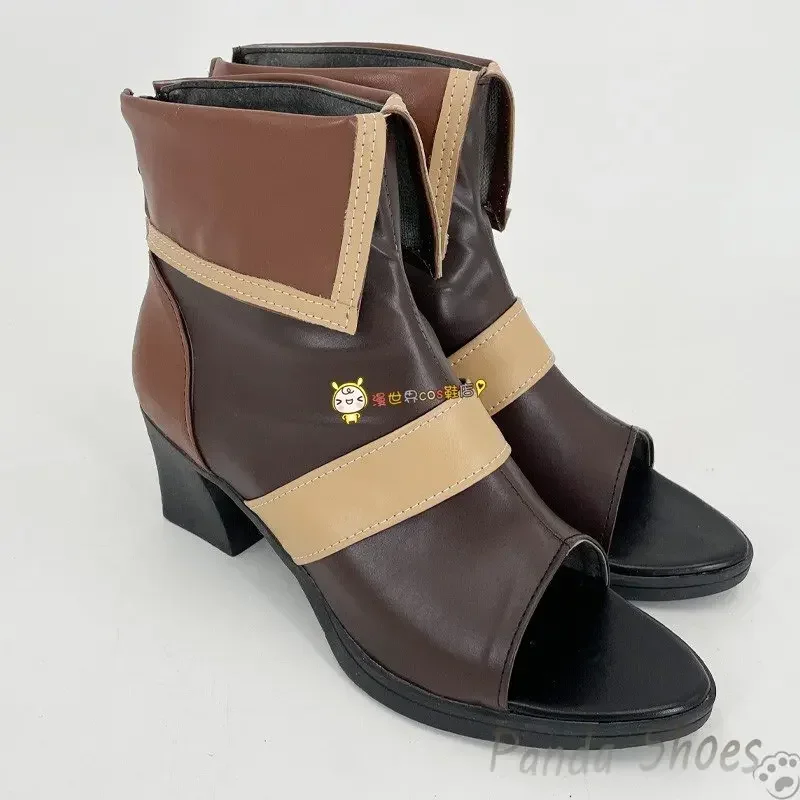 أحذية Genshinimpact Eremite Desert Clearwater التأثيرية لعبة الرسوم المتحركة الهزلية أحذية طويلة أزياء تنكرية أحذية الدعامة لجميع القديسين #3