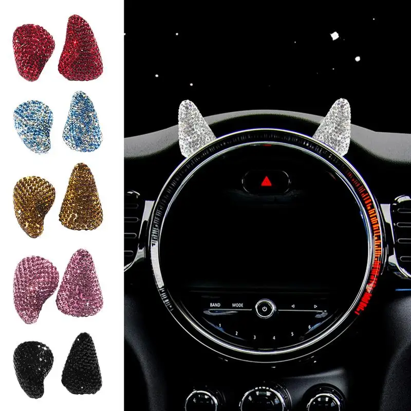 Steering Wheel Devil Horns Devil's Corner Steering Wheel Creative Decoration  Cute Creative Dashboard Vehicle Air Vent Ornament