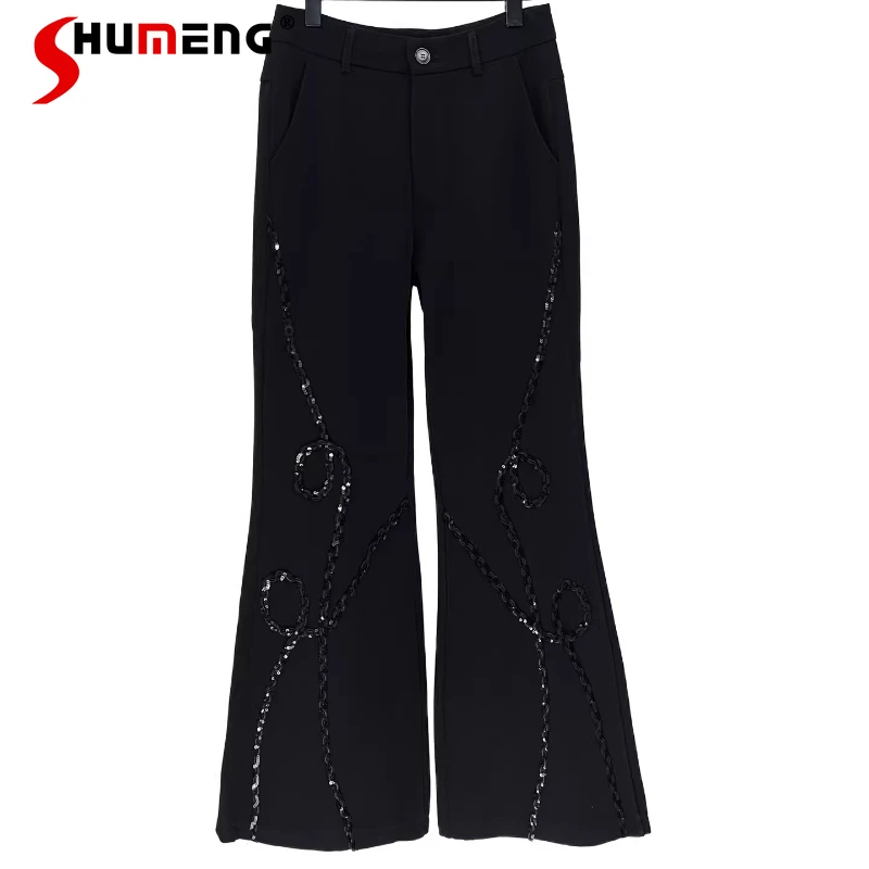 

Fashion Micro-flared Trousers Men's 2026 Spring New Comfort Versatile Trendy High-end Chic Trousers Male Handsome Simple Pants