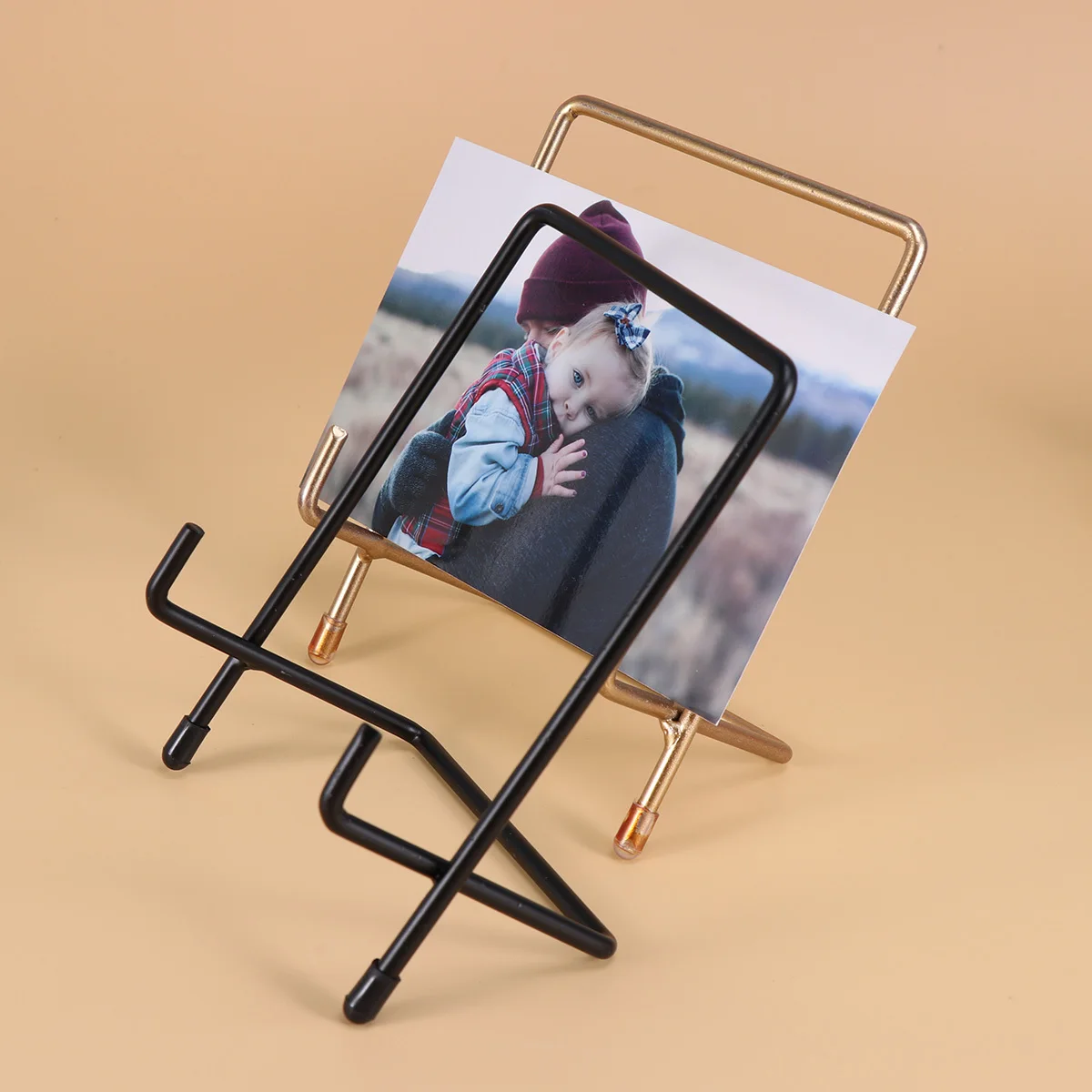 

3 PCS Storage Rack Dish Stand for Display Book Holder Journal Geometric Bookshelf