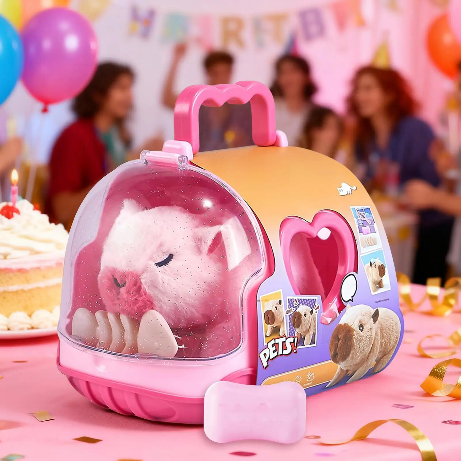 子供向けインタラクティブペット、音と光のカピバラ人形、電動で可愛いカピバラぬいぐるみ、子供、大人、若者、女の子、男の子、家庭用