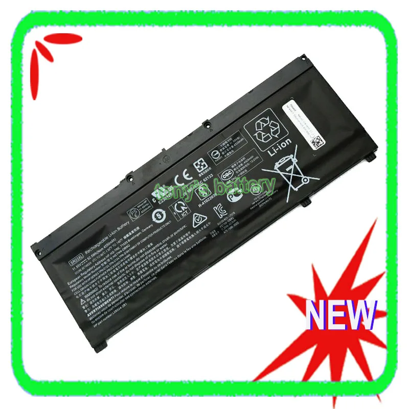 New SR03XL Battery For HP Pavilion 15-CX0058WM 15-cx0020nr 15-cx0059TX 15-dc0010ca 15-cx0071nr cx0007nf  L08934-1B1 HSTNN-IB8L