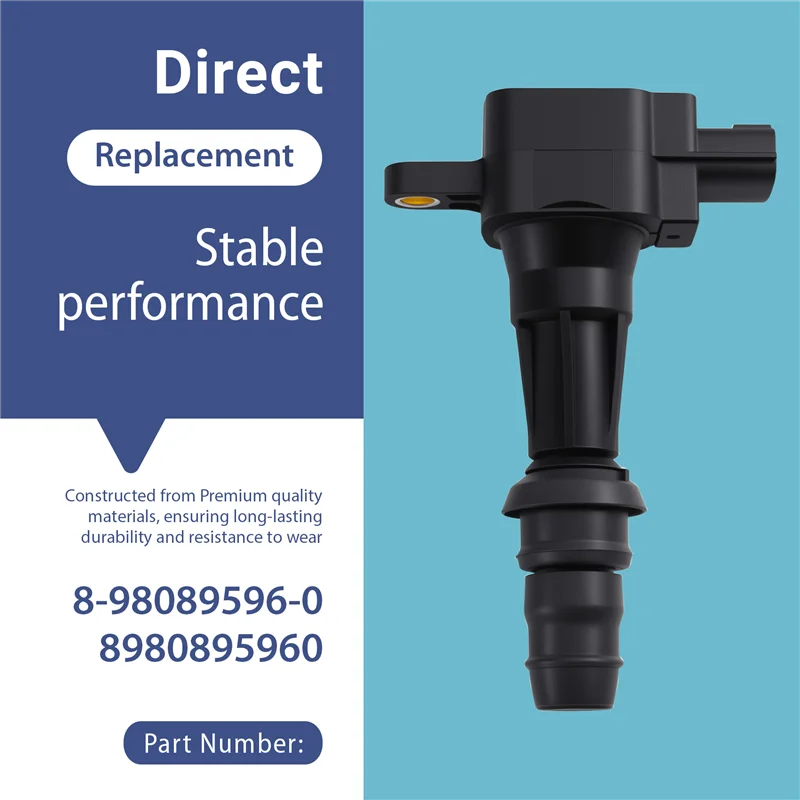 

Ac29-Set Of 4 Ignition Coil Packs Compatible With For ISUZU FRR 4HV1 8-98089596-0 8980895960