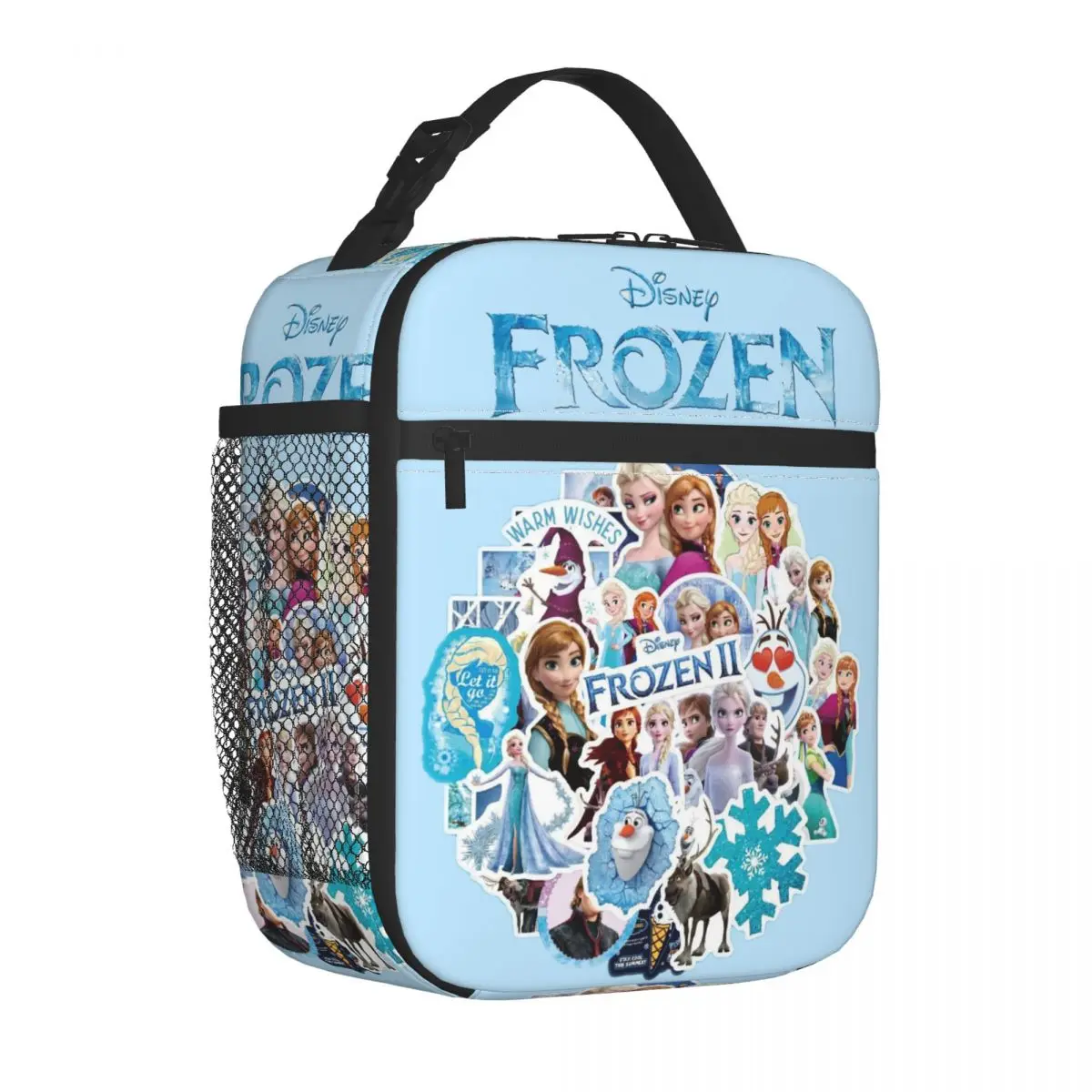 Cute Elsa Princess Food Container Disney Frozen Teenager Oxford Weekend Picnic Food Container Tote