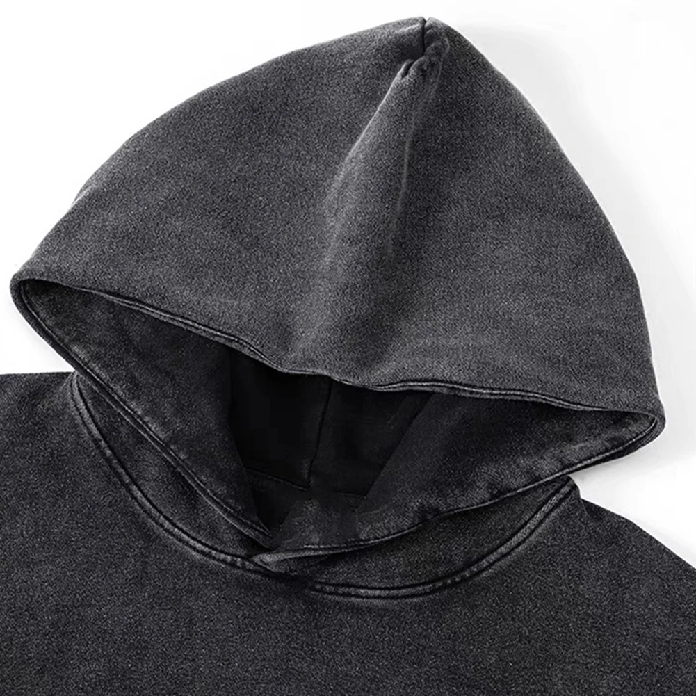 

Daily Casual Wear 2XL 3XL Hooded Sweatshirt Loose Fit Hooded Sweatshirt Regular Length Sweatshirt Slight Stretch Fabric