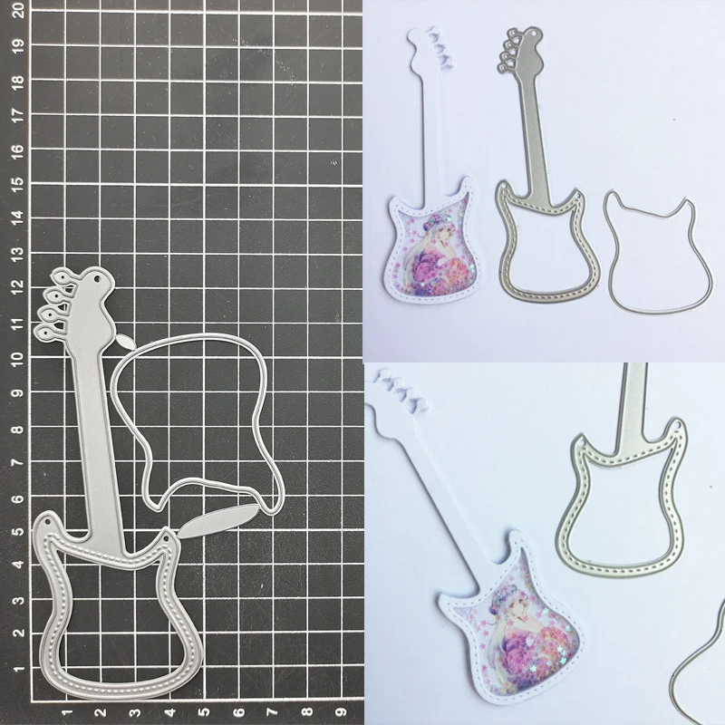 

Violin Metal Cutting Dies Stencil Scrapbook Album Stamp Paper Card Embossing Decor Craft Knife Mould