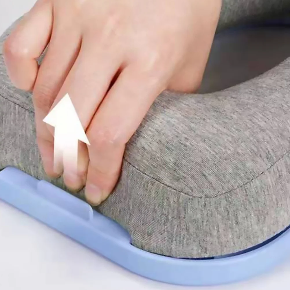 1 oreiller de sieste pliable confortable pour bureau, école, étudiants, oreiller de sommeil portable ergonomique et respirant