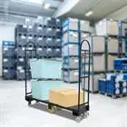 60.5*15.7*52.2in H U-Boat Cart, 2000LBS Capacity U-Boat Platform Truck Dolly, U-Boat Truck Steel with Removable Handles