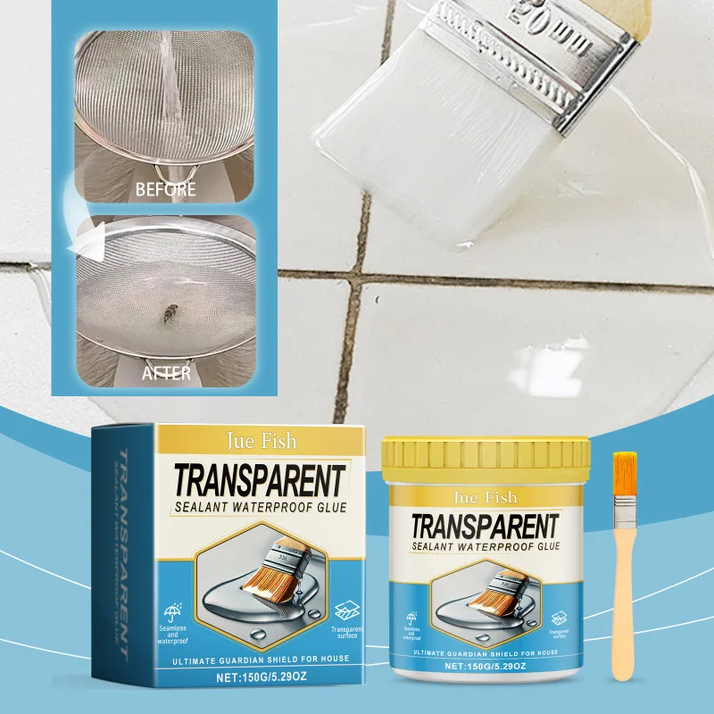 Transparent Waterproof Sealant Glue Invisible Leak Proof Repair Adhesive for Household Bathroom Kitchen Crack Filling