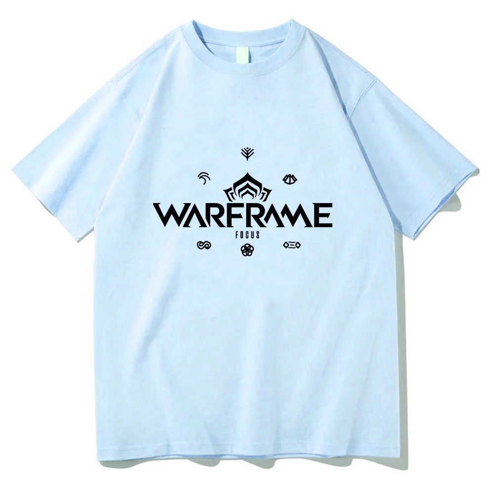 Warframe T-shirt Fashion Round Neck Cotton Short Sleeve Tee-shirt Comic for Spring/Summer Casual Tshit Comfortable Unisex Tees