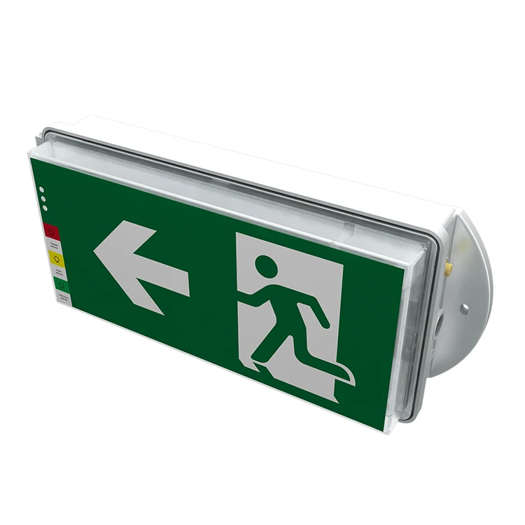 

Factory Supplier 3W Exit Sign Light Explosion Proof Running Man Green Letter Arrow Emergency Exit Light Sign UL924 Listed