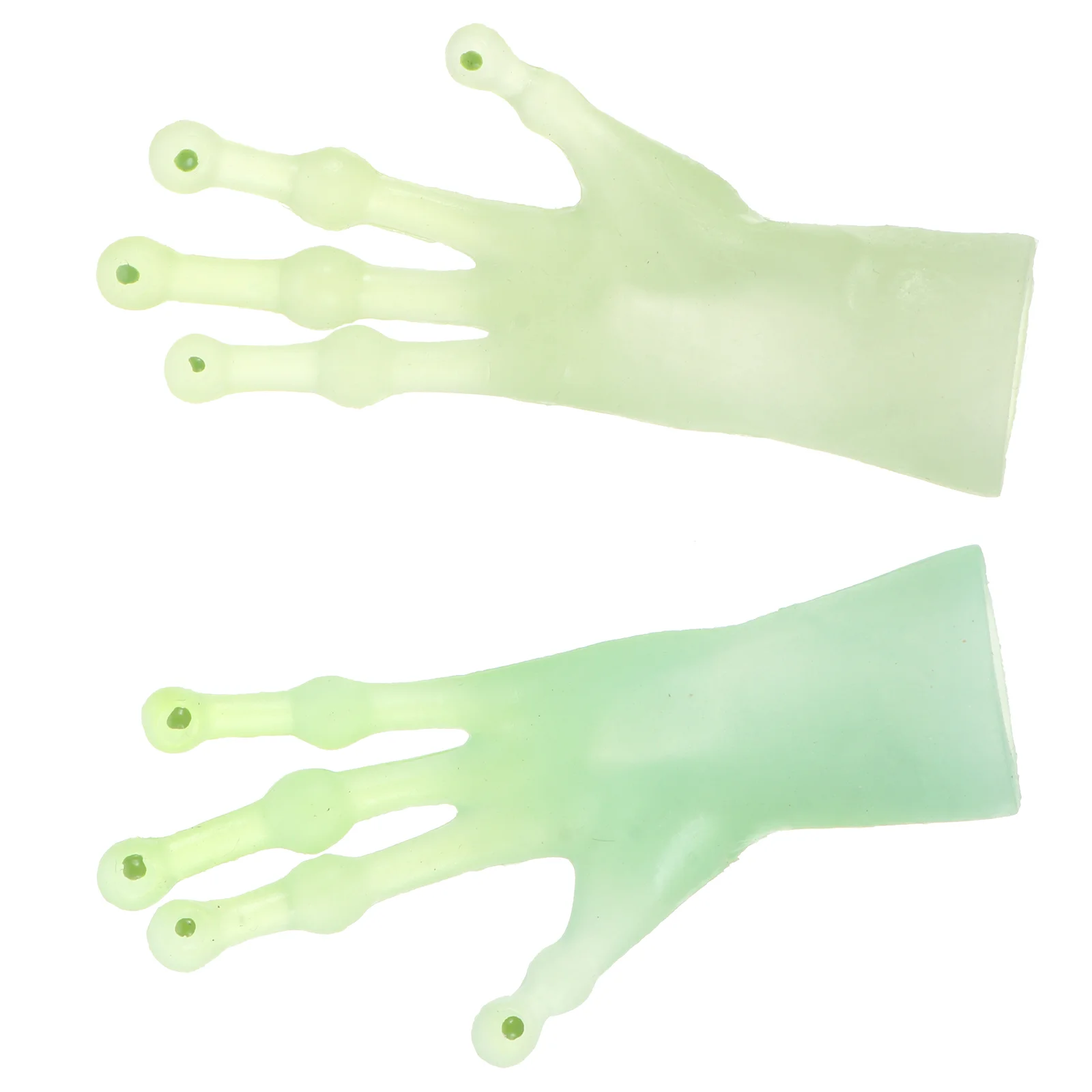 2 Pcs Toy Finger Cots Alien Cover Hand Trick Cosplay Green Gloves Costume Prop Funny Child