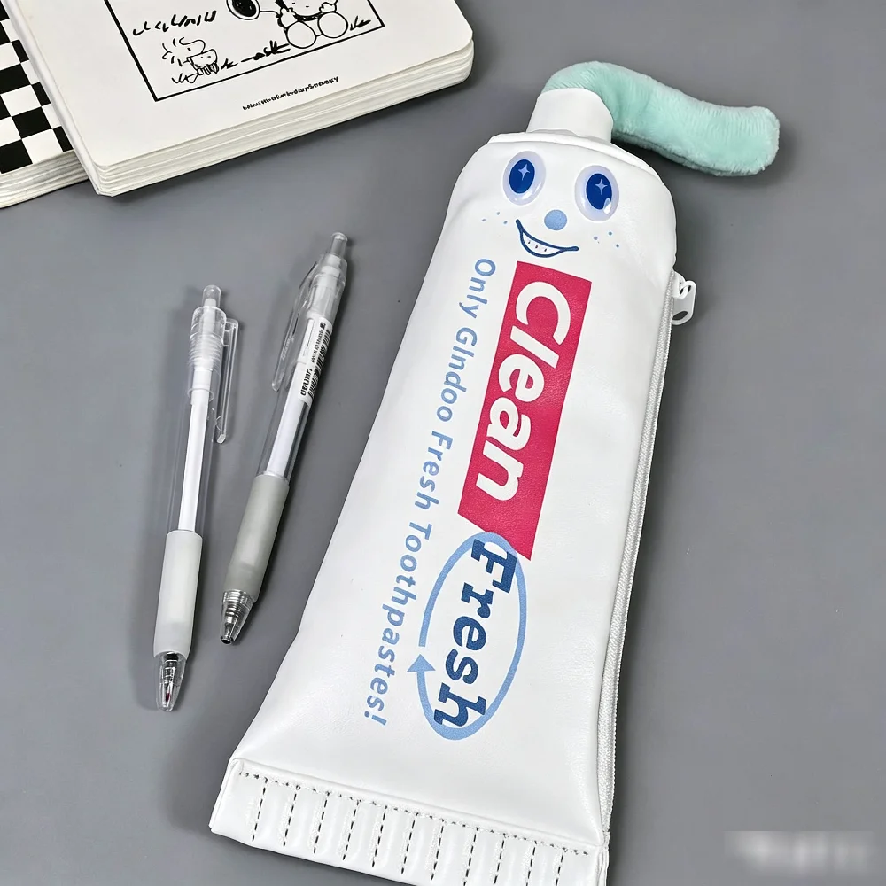 Toothpaste Pencil Case Simulation Funny Creative Large Capacity Cultural And Creative Display Supplies Student Desktop Stationer