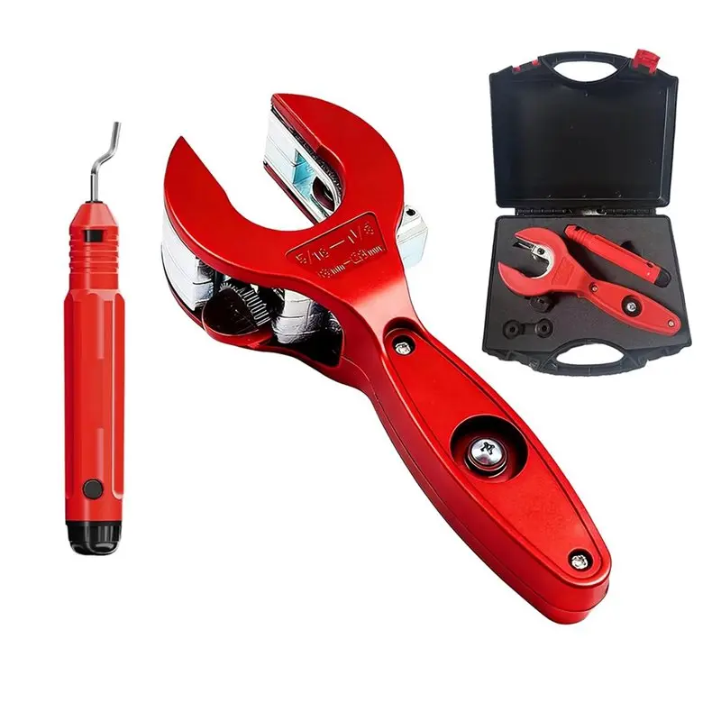 TFORU-Ratcheting Close Quarters Tube Cutter 360° With Deburring Tool Compact Design For Copper And Metal Pipe For Cutting