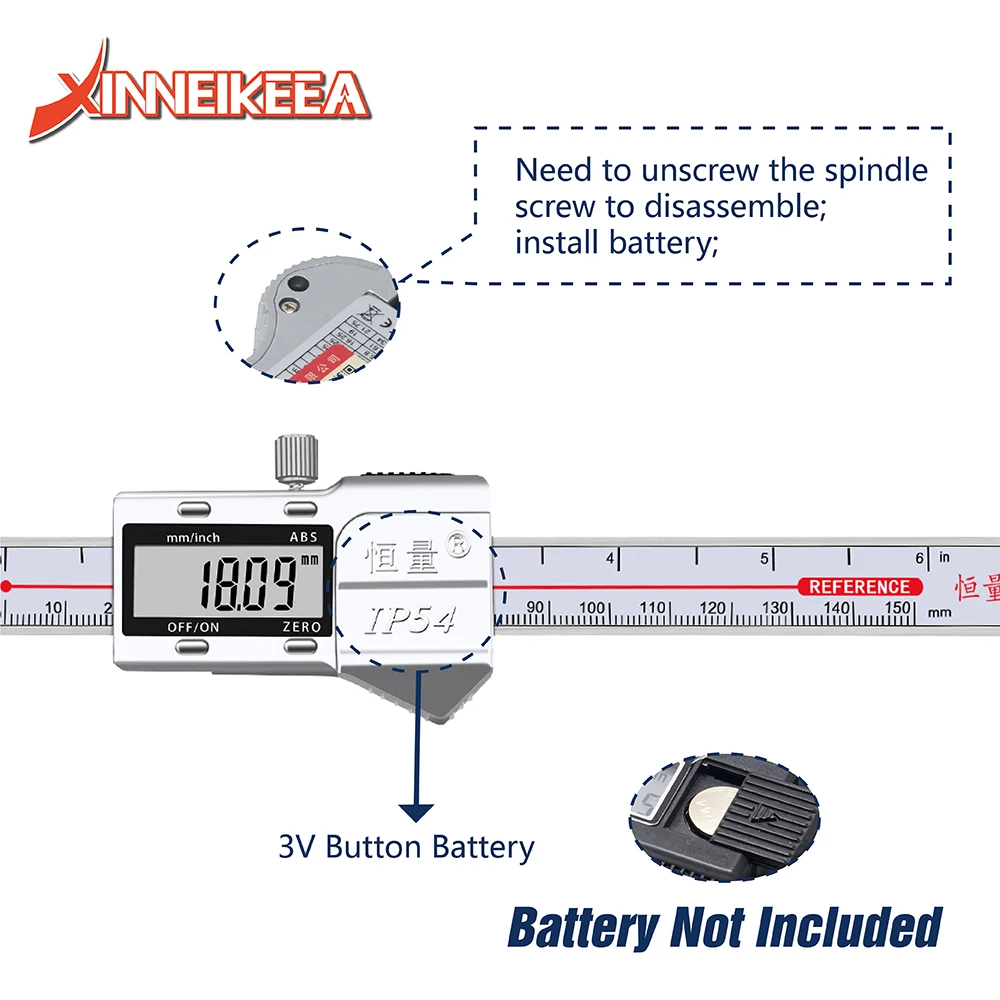 New USB Data Cable Collector Ip54 Metal Shell Digital Caliper Specification 0-150mm 0-200mm 0-300mm Electronic Caliper