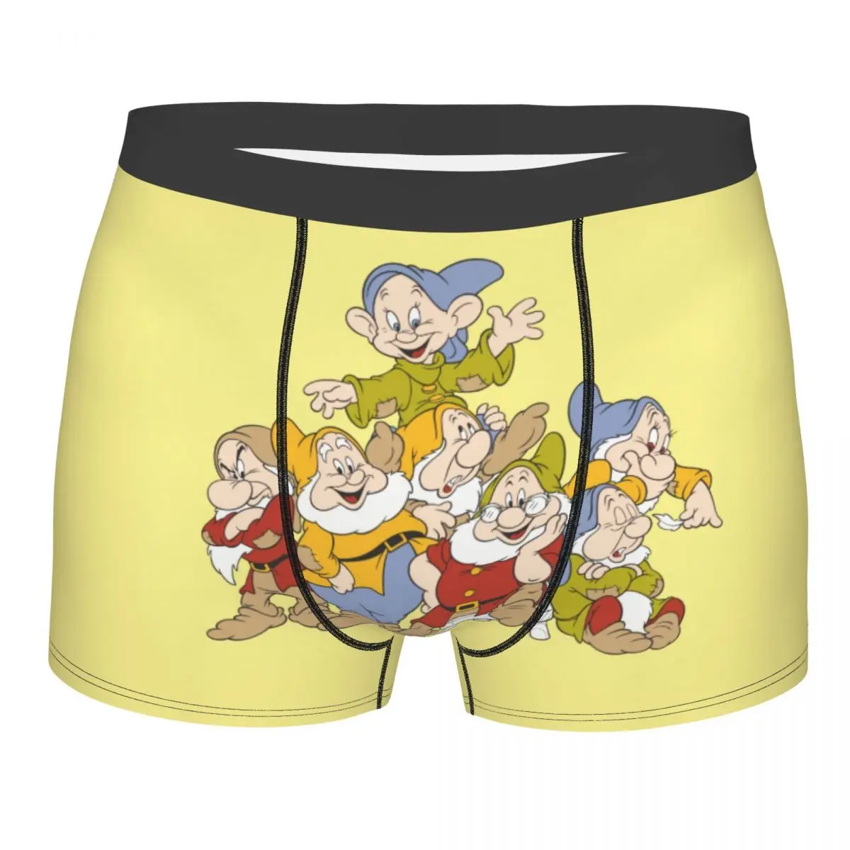 

Custom Snow White And The Seven Dwarfs Underwear Men Printed Cute Cartoon Boxer Shorts Panties Briefs Soft Underpants