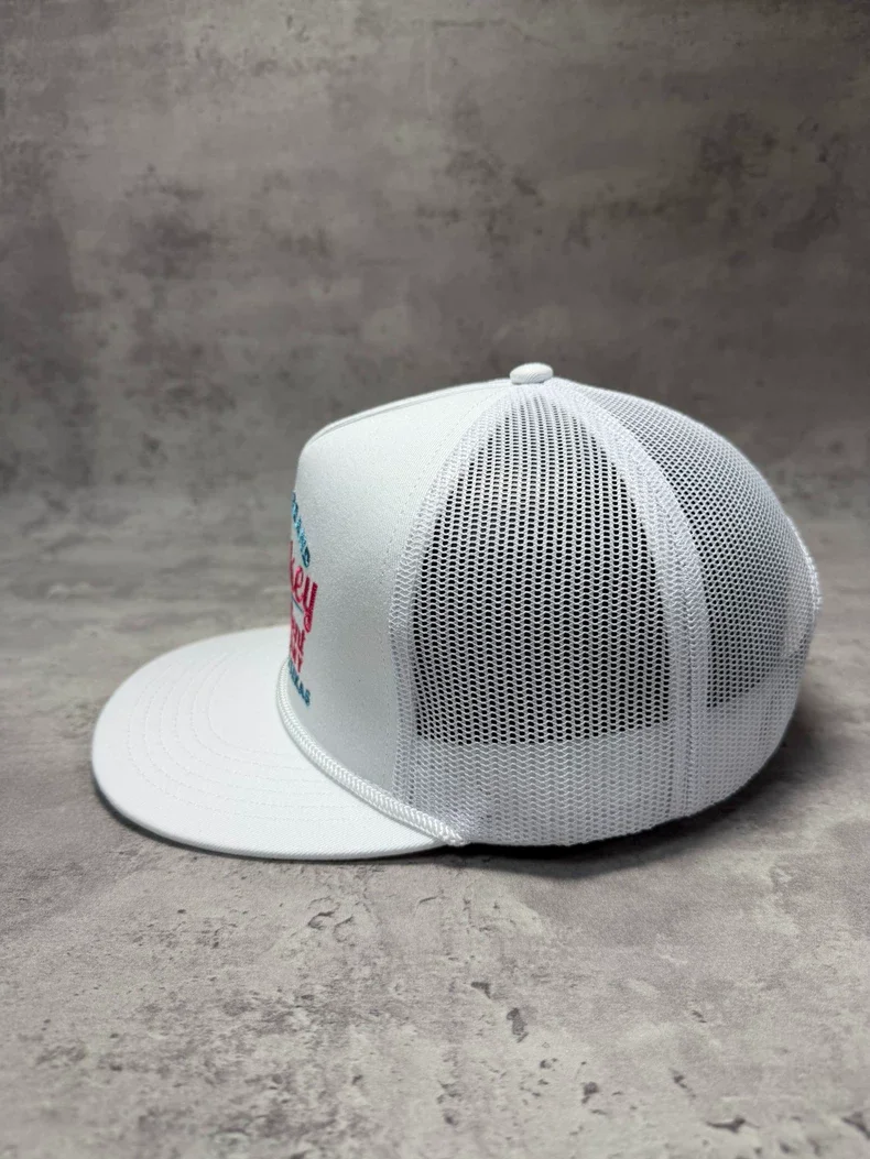 Embroidery Logo Team Group Personalized DIY trucker Caps Luxury Quality Laser Cut Hole Caps
