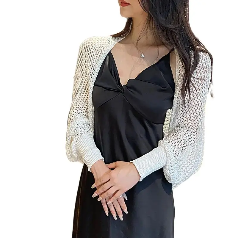 Wedding Evening Shrug Capes For Women Elegant Sheer Bolero Wraps Shawls Full Sleeve Open Front Jacket Cardigan Bridal Cover Ups